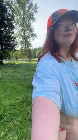 Ambersparklfree Orange Thong Outdoor Tease OnlyFans Video Leaked