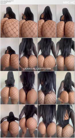 Amburnee Fishnet Bodysuit Ass Twerk OnlyFans Photo Leaked