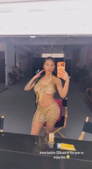 Aniyah Albino Gold Chain Bodysuit Tease OnlyFans Video Leaked