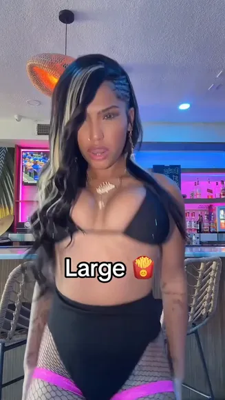 Aniyah Albino Fishnet Bodysuit Twerk OnlyFans Video Leaked