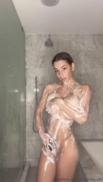 Kira Pregiato Shower Masturbation With Soap OnlyFans Video Leaked